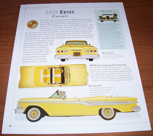 1959 ford edsel corsair - ford,