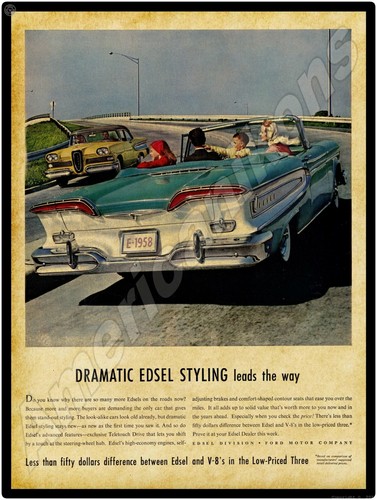1958 edsel convertible - 1958,
